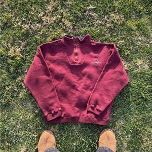 Y2K Palm Springs Quarter Zip Sweater